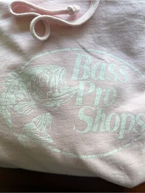 Bass Pro Shops Light Pink Hoodie with Mint Logo
